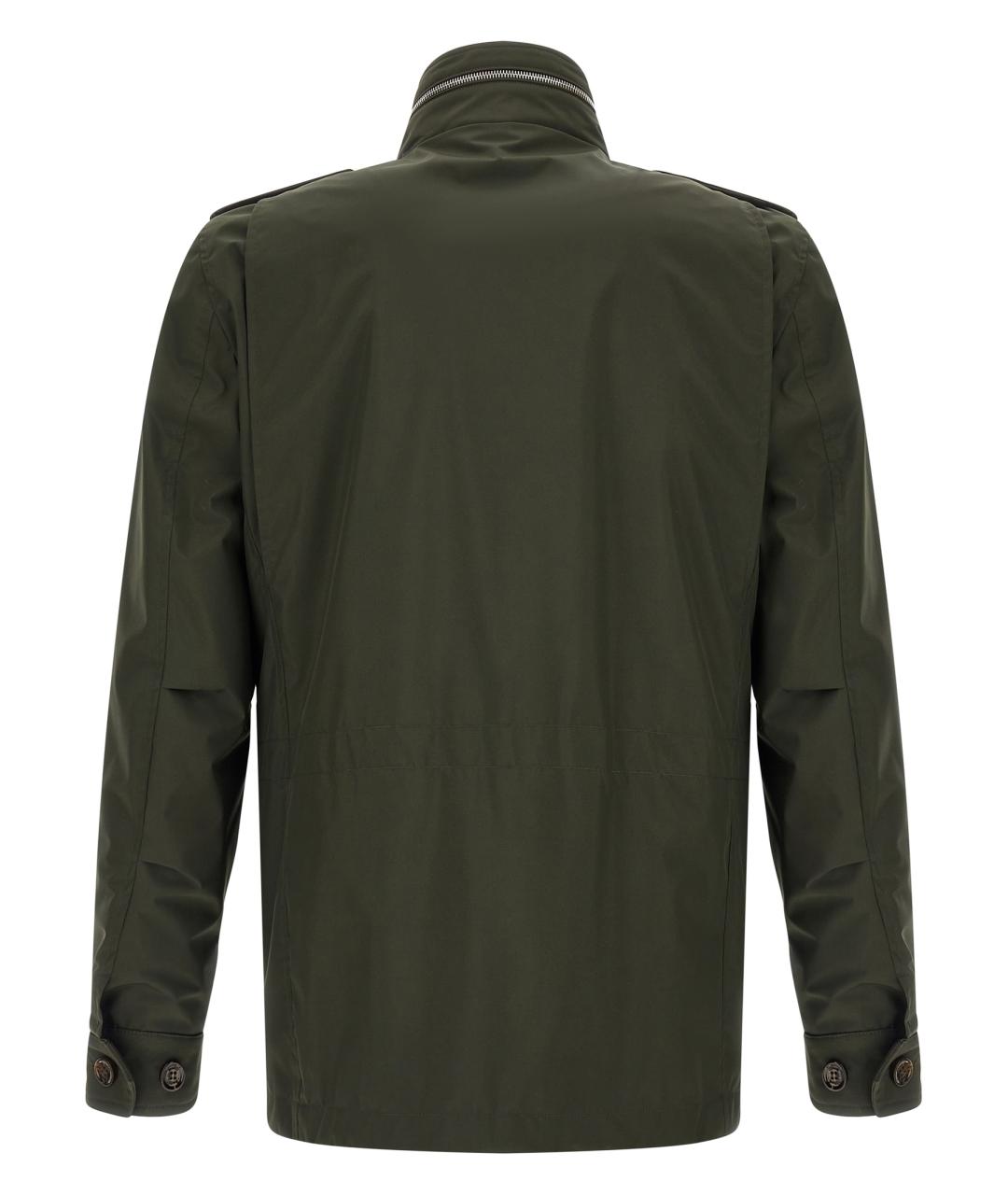 MOORER Зеленая полиэстеровая куртка, фото 2