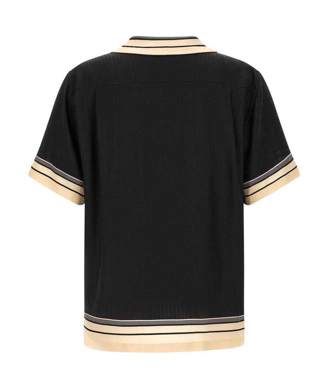 DOLCE&GABBANA Черная шелковая кэжуал рубашка, фото 2