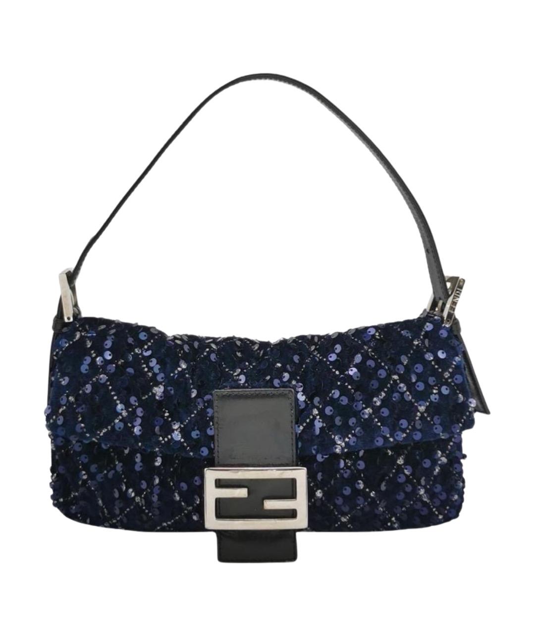FENDI Темно-синяя сумка через плечо, фото 1