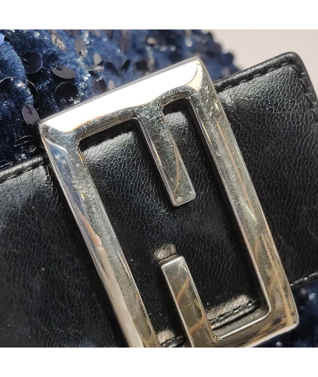 FENDI Темно-синяя сумка через плечо, фото 7