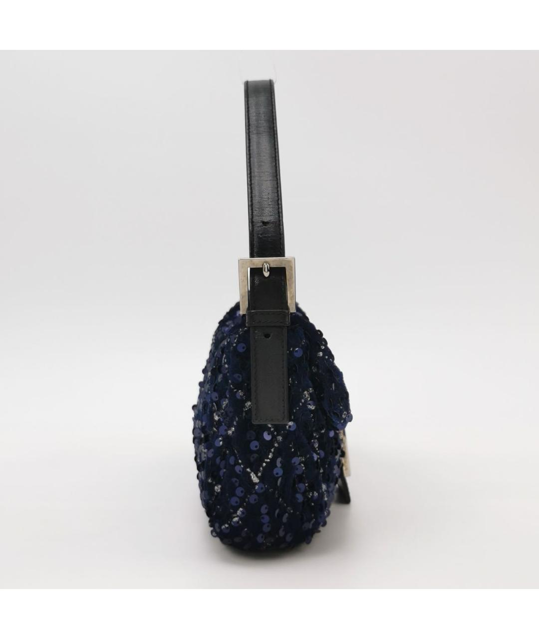 FENDI Темно-синяя сумка через плечо, фото 3
