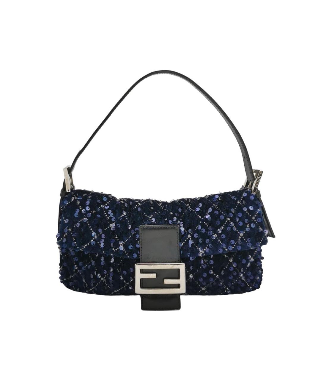 FENDI Темно-синяя сумка через плечо, фото 9