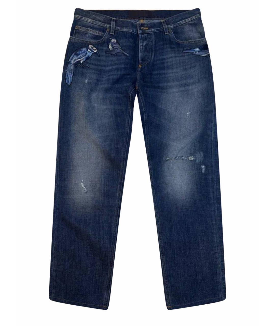 DOLCE&GABBANA Синие хлопковые джинсы, фото 1