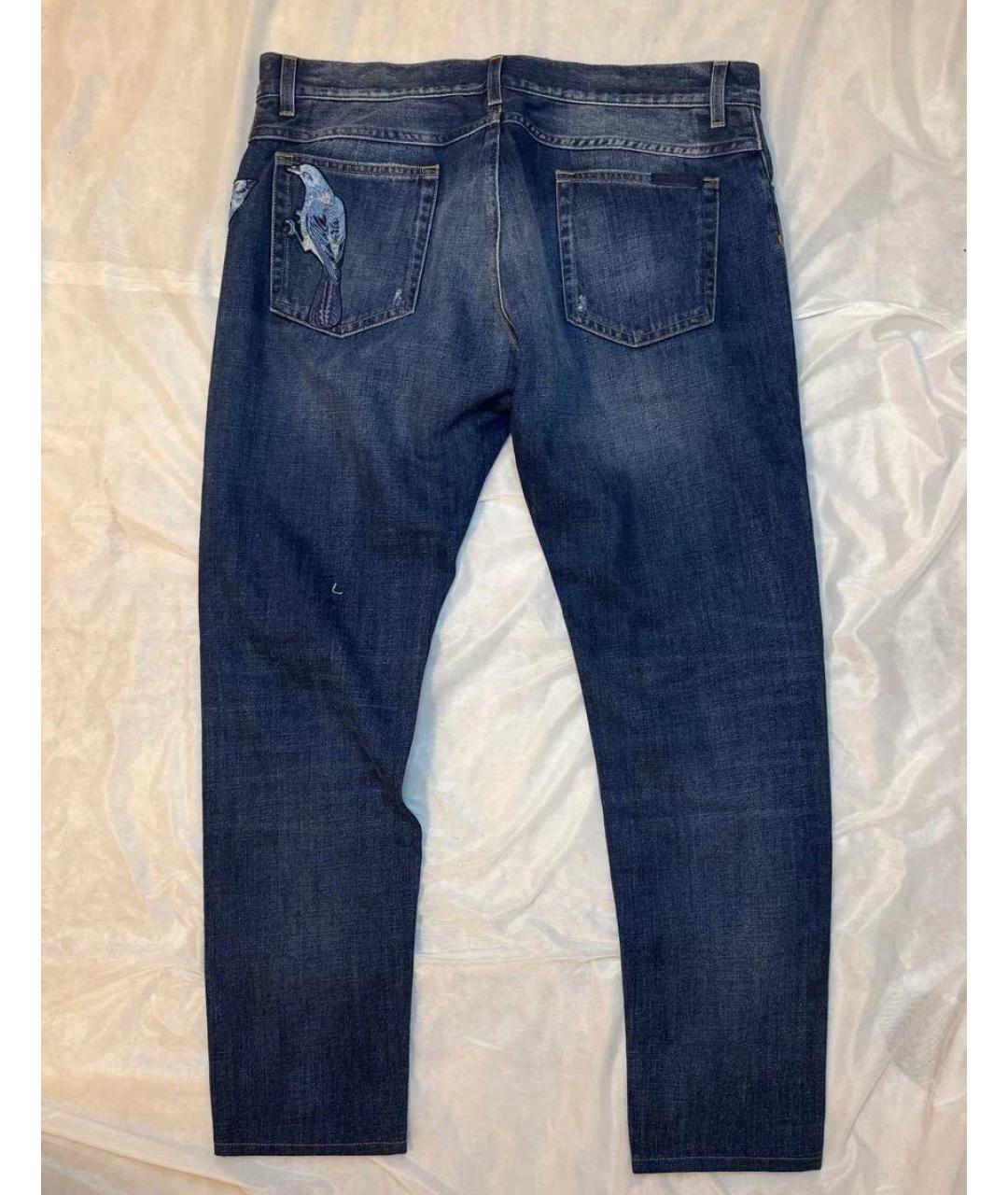 DOLCE&GABBANA Синие хлопковые джинсы, фото 2