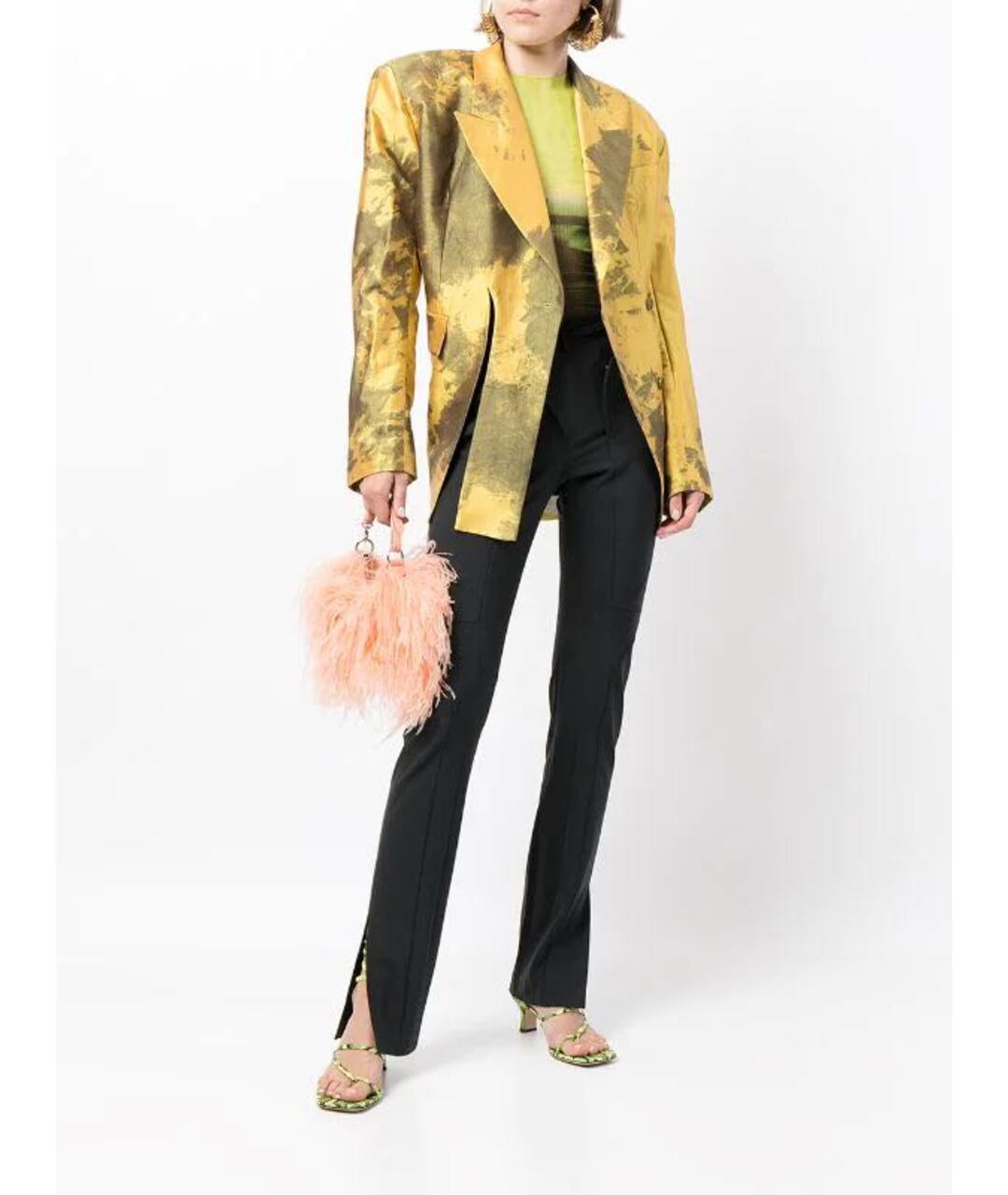 OTTOLINGER Желтый шелковый жакет/пиджак, фото 3