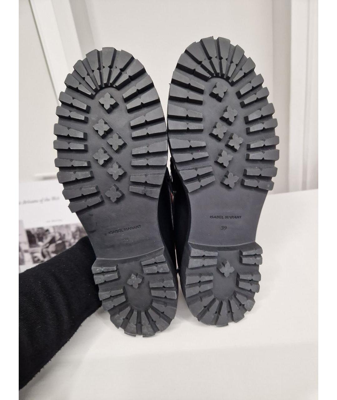 ISABEL MARANT Черные кожаные лоферы, фото 7