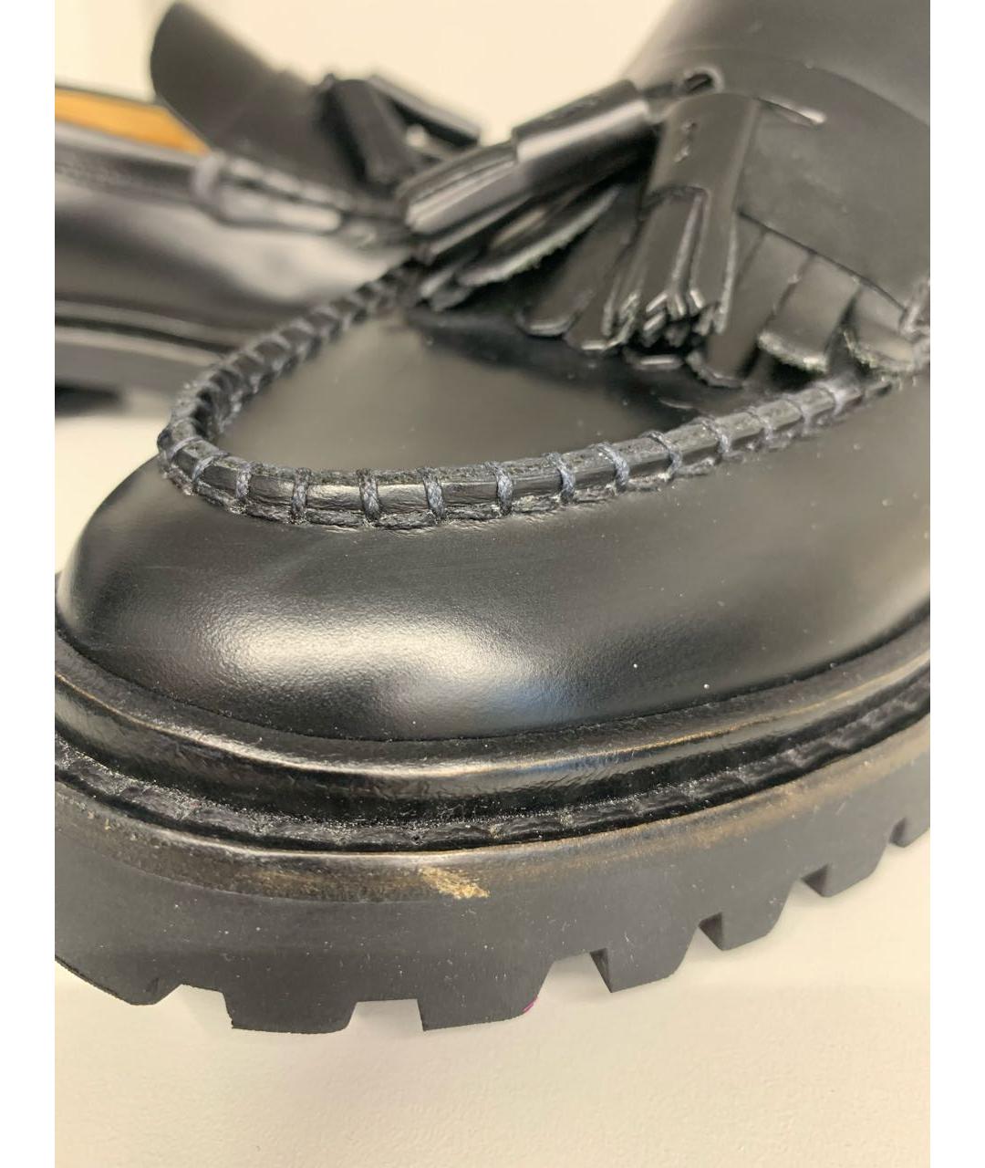 ISABEL MARANT Черные кожаные лоферы, фото 8