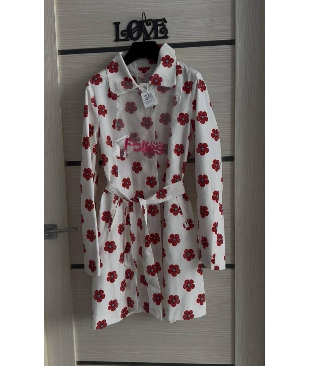 BLUGIRL Белый полиэстеровый тренч/плащ, фото 3