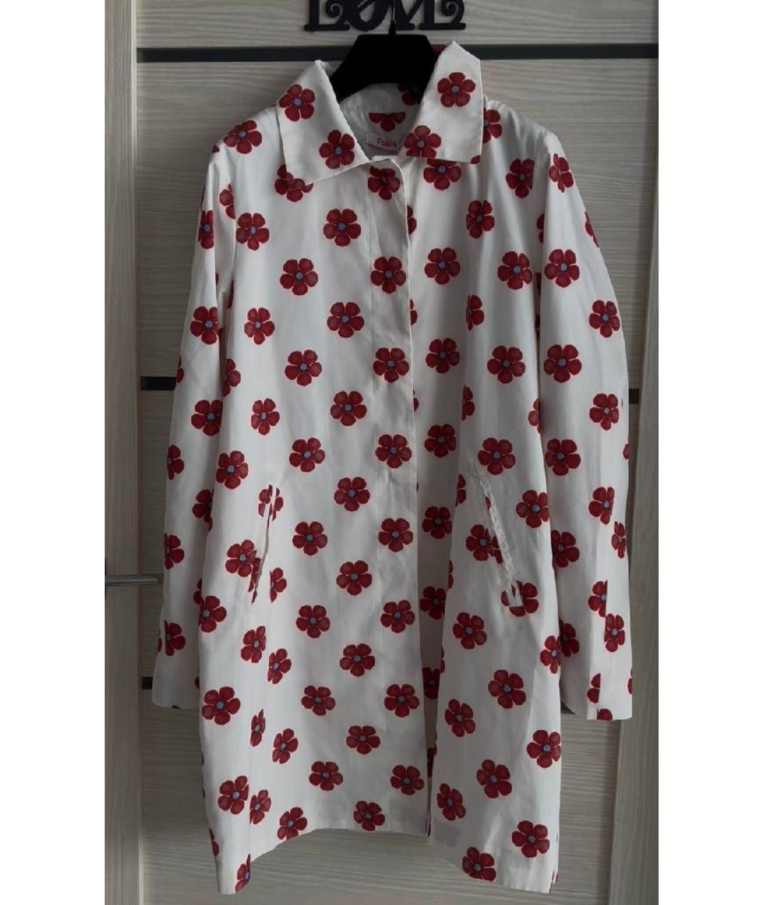 BLUGIRL Белый полиэстеровый тренч/плащ, фото 4