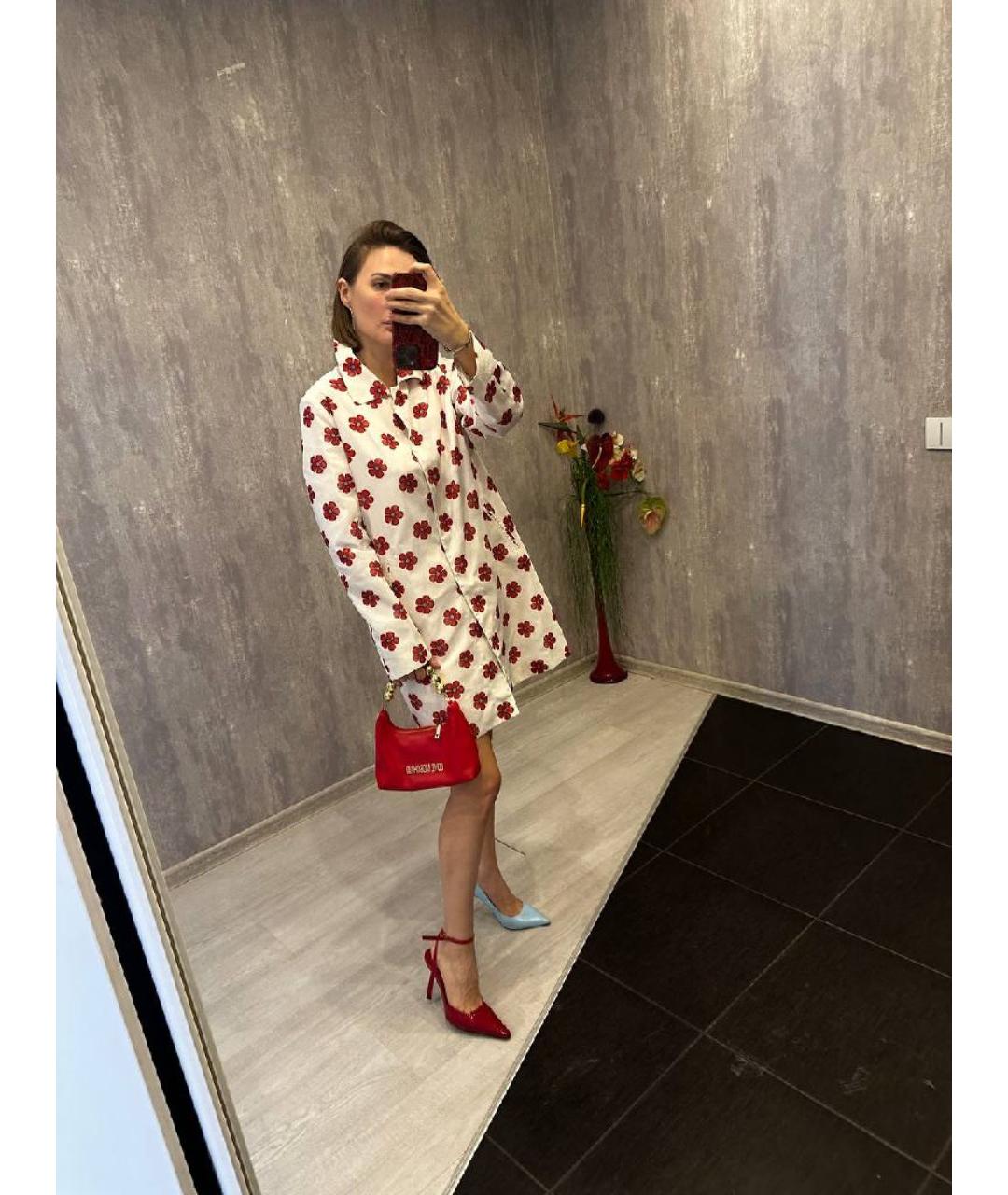 BLUGIRL Белый полиэстеровый тренч/плащ, фото 9