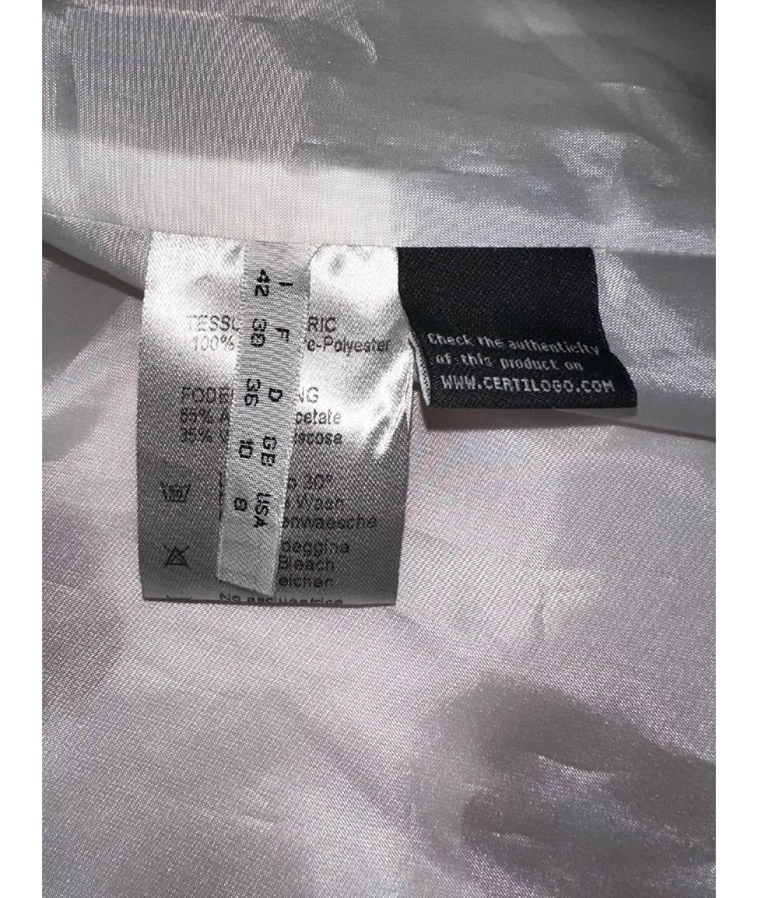 BLUGIRL Белый полиэстеровый тренч/плащ, фото 6