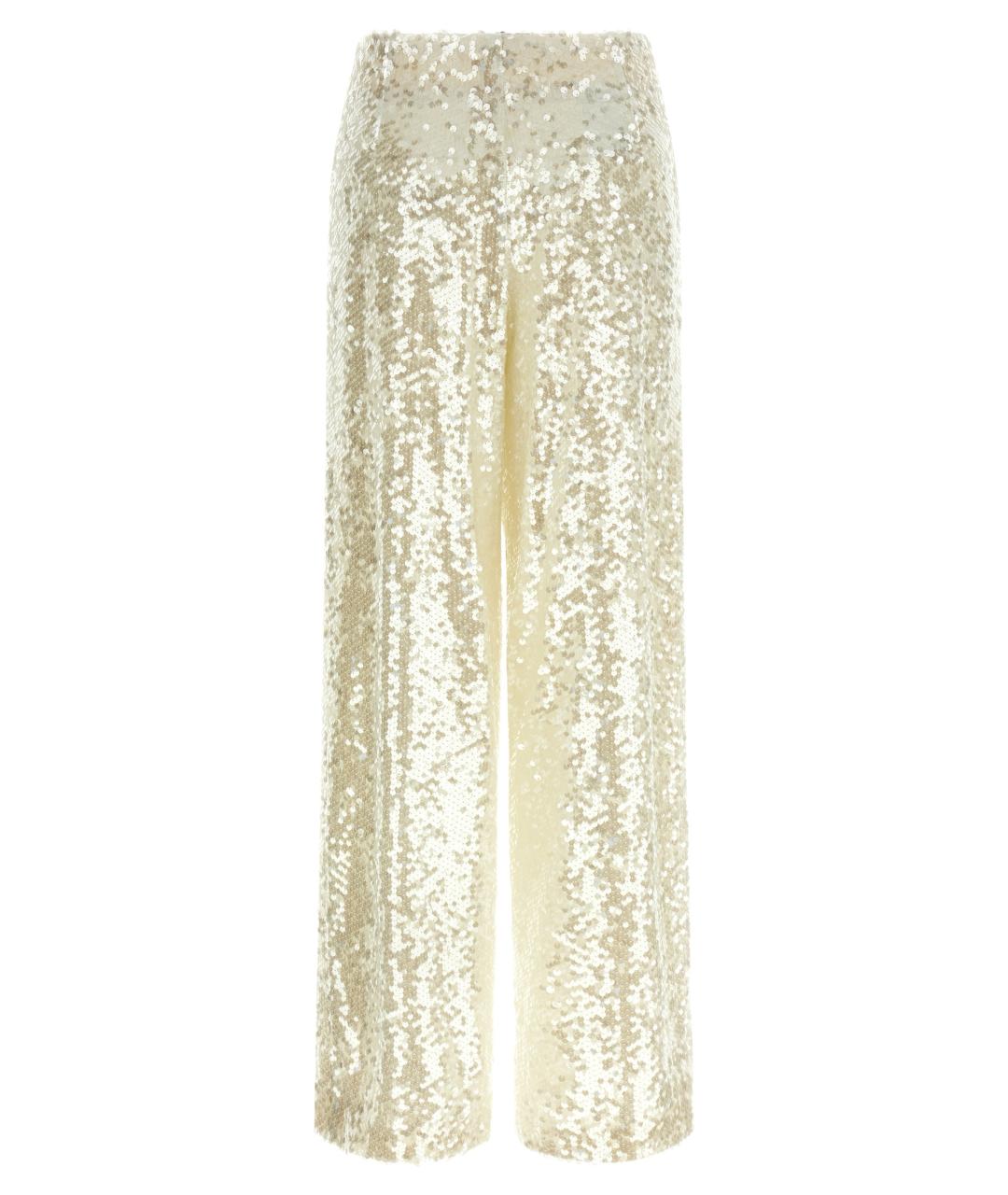 ALBERTA FERRETTI Белые полиэстеровые брюки широкие, фото 2