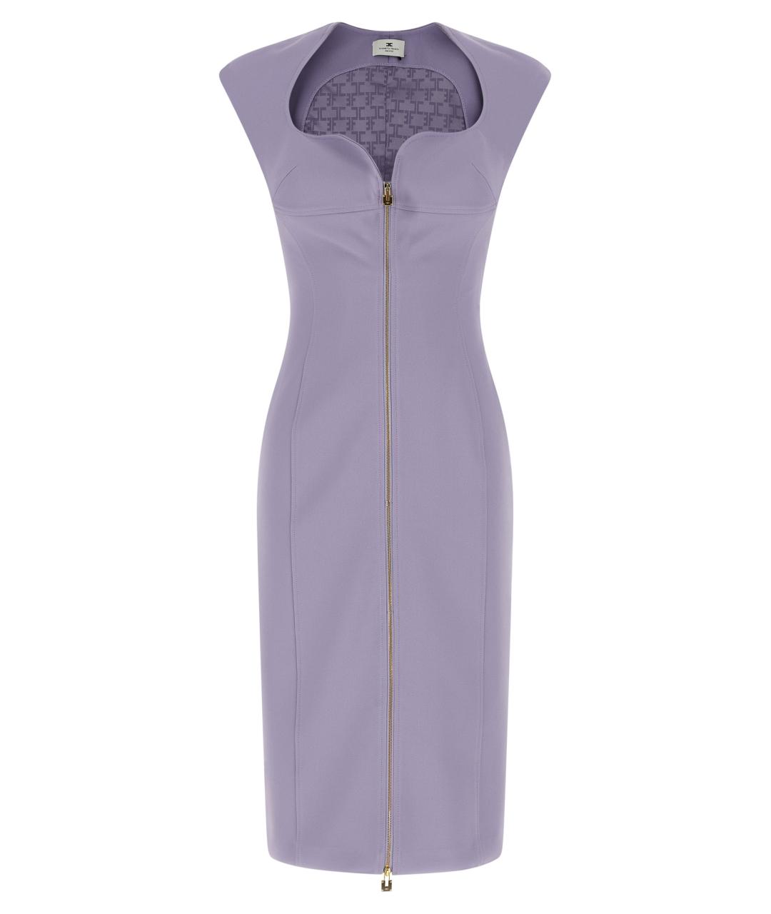 ELISABETTA FRANCHI Фиолетовое повседневное платье, фото 1