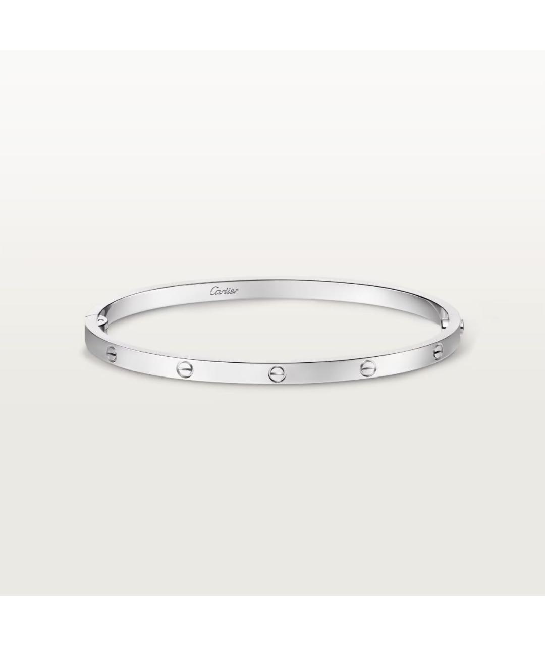 CARTIER Серебрянный браслет из белого золота, фото 3