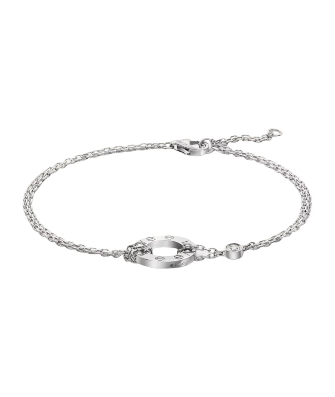 CARTIER Серебрянный браслет из белого золота, фото 1