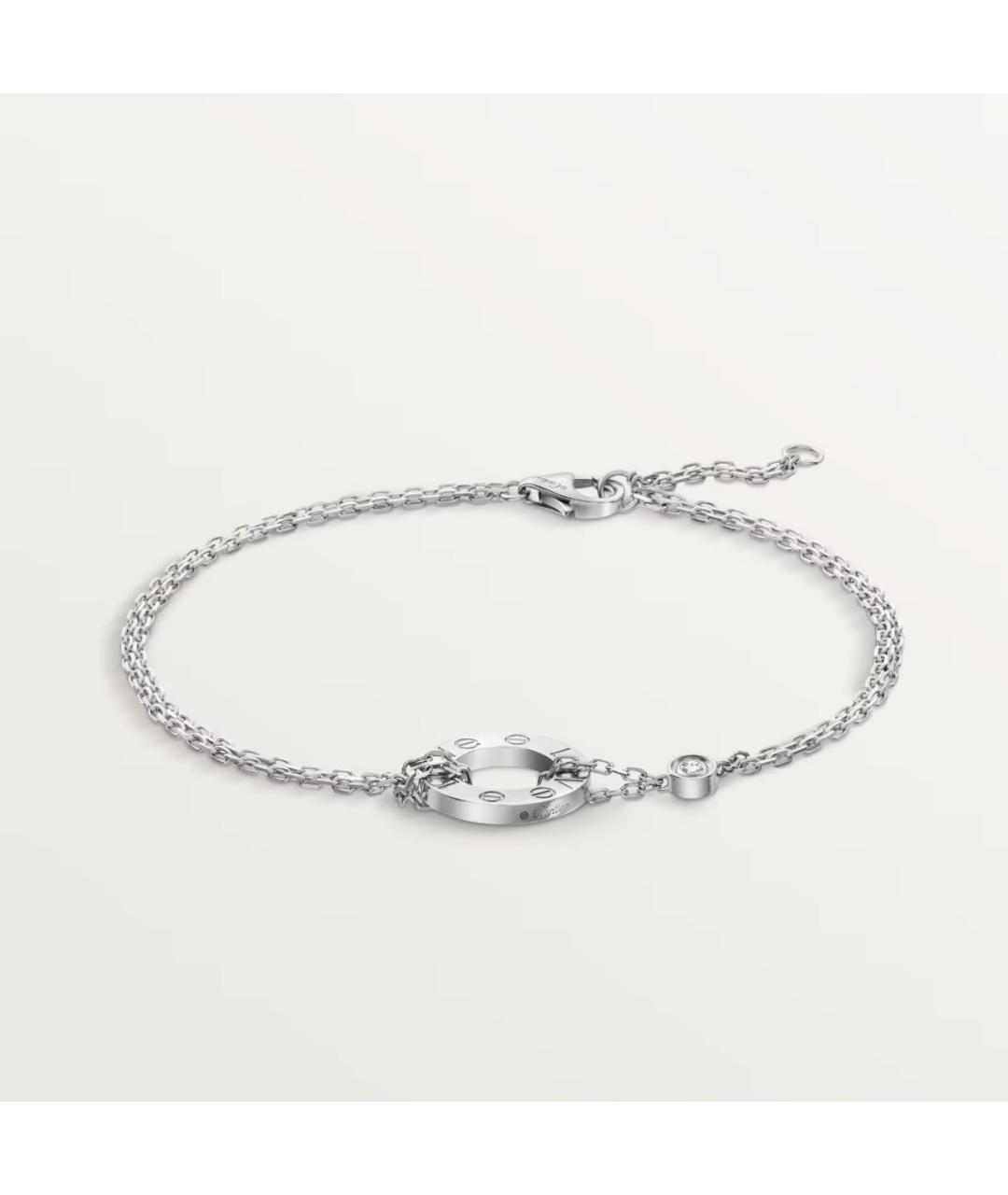 CARTIER Серебрянный браслет из белого золота, фото 3
