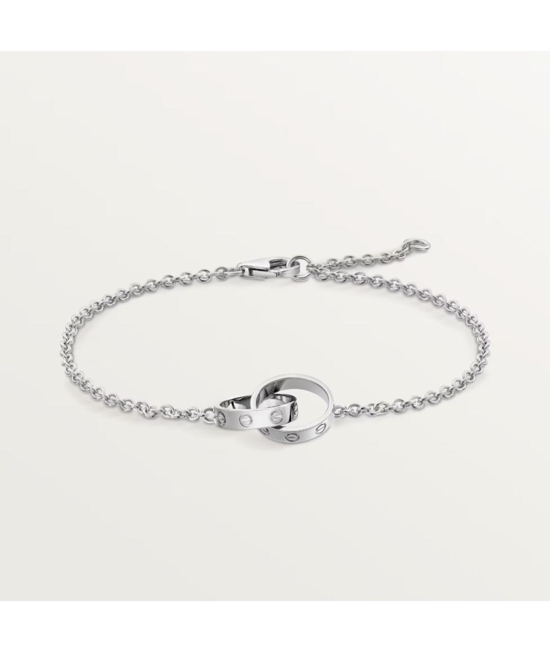 CARTIER Серебрянный браслет из белого золота, фото 3