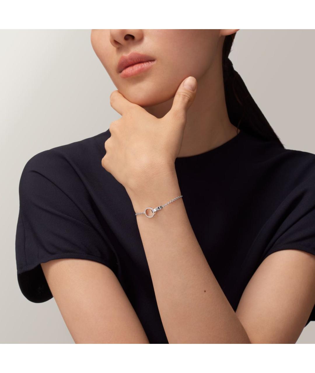 CARTIER Серебрянный браслет из белого золота, фото 2