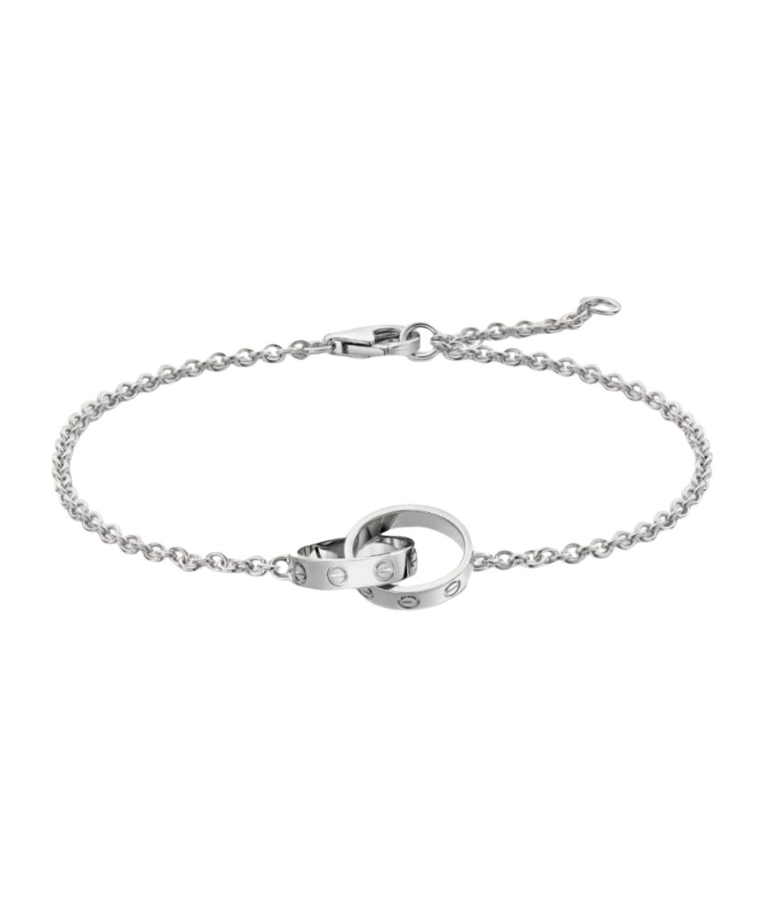 CARTIER Серебрянный браслет из белого золота, фото 1