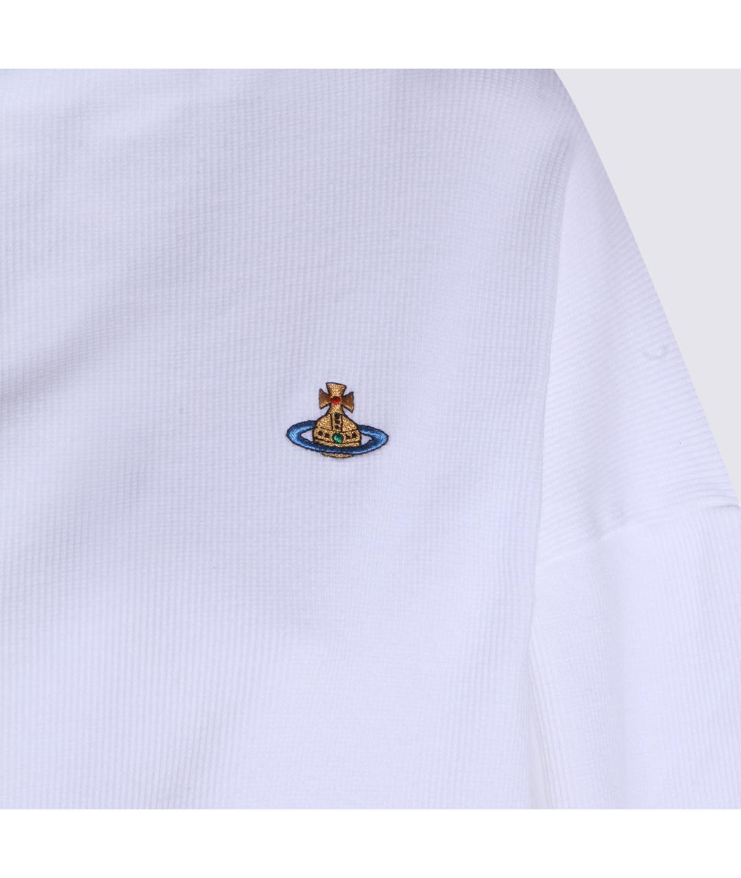 VIVIENNE WESTWOOD Белый хлопковый джемпер / свитер, фото 3