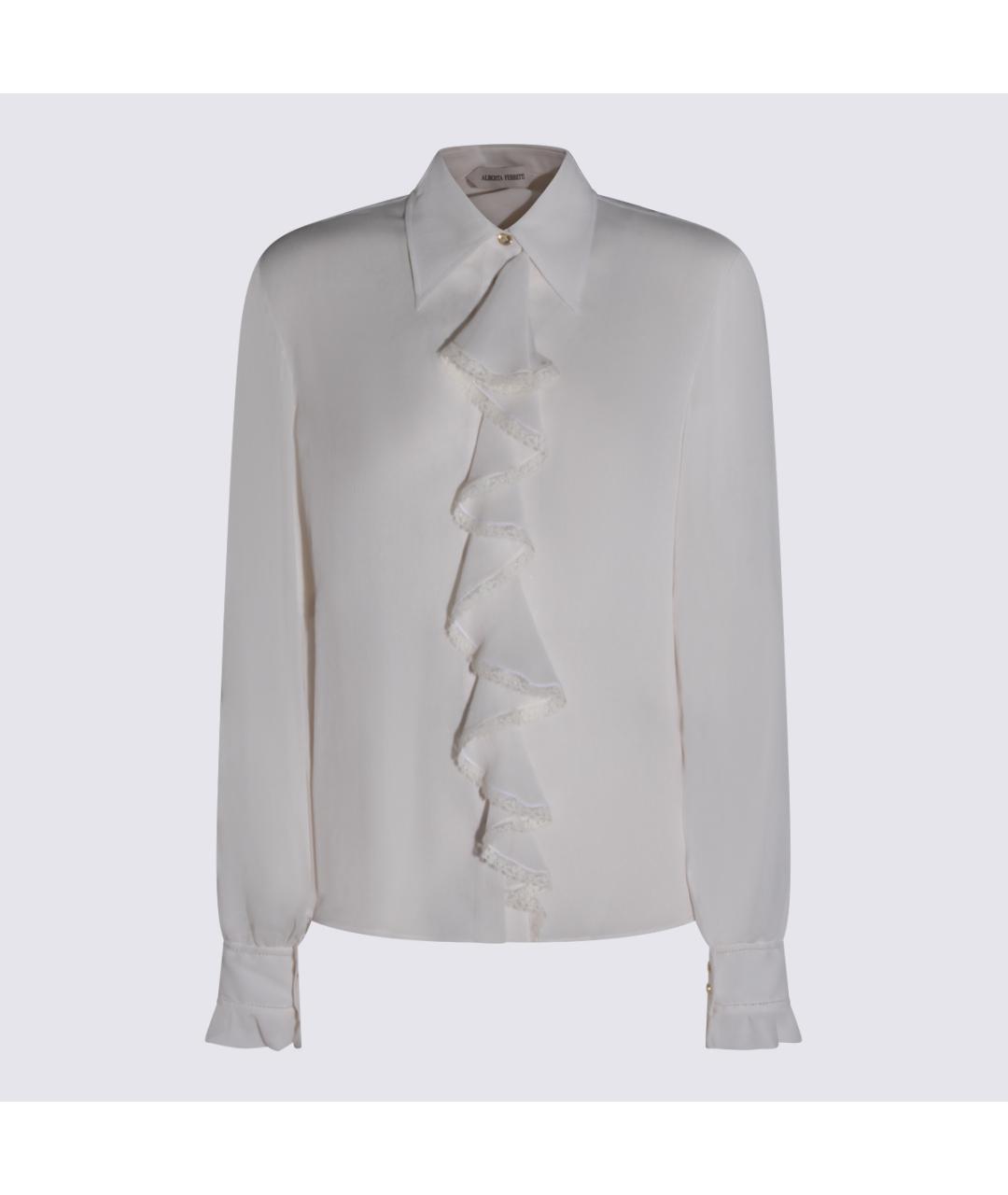 ALBERTA FERRETTI Белая блузы, фото 5