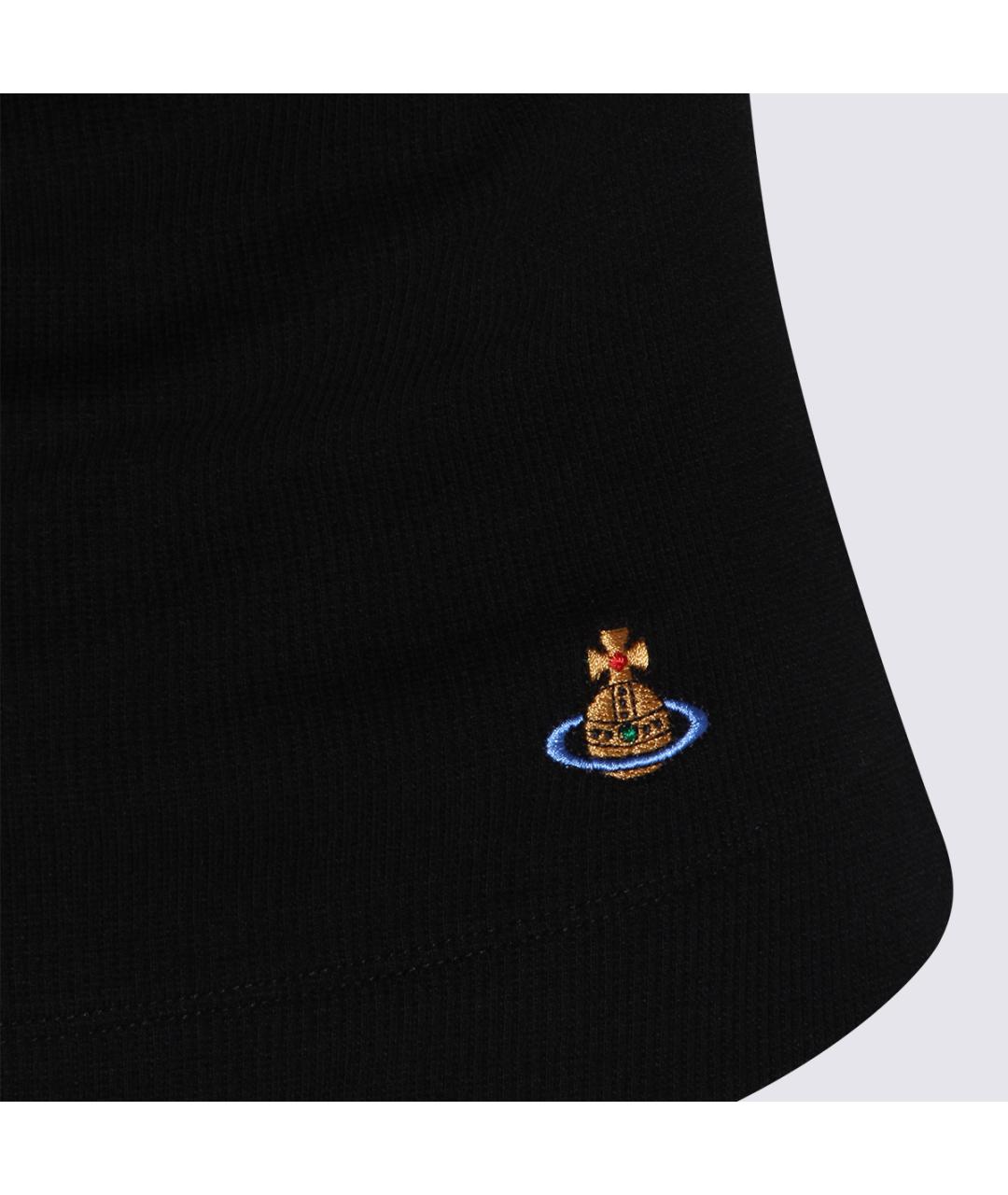 VIVIENNE WESTWOOD Черная хлопковая майка, фото 3