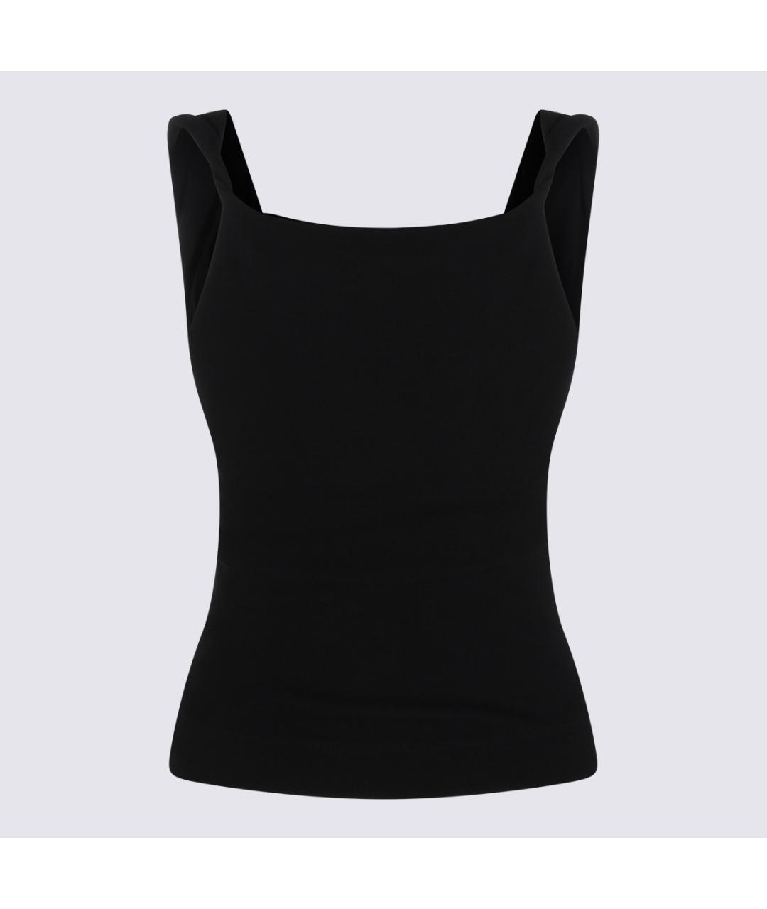 VIVIENNE WESTWOOD Черная хлопковая майка, фото 2