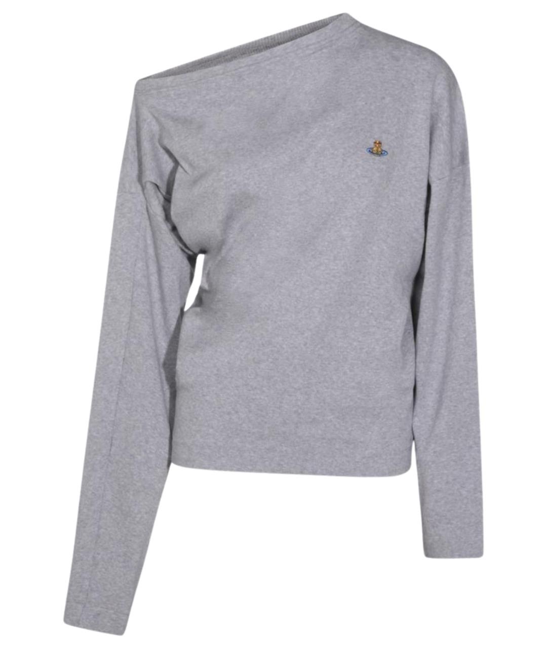 VIVIENNE WESTWOOD Серый хлопковый джемпер / свитер, фото 1