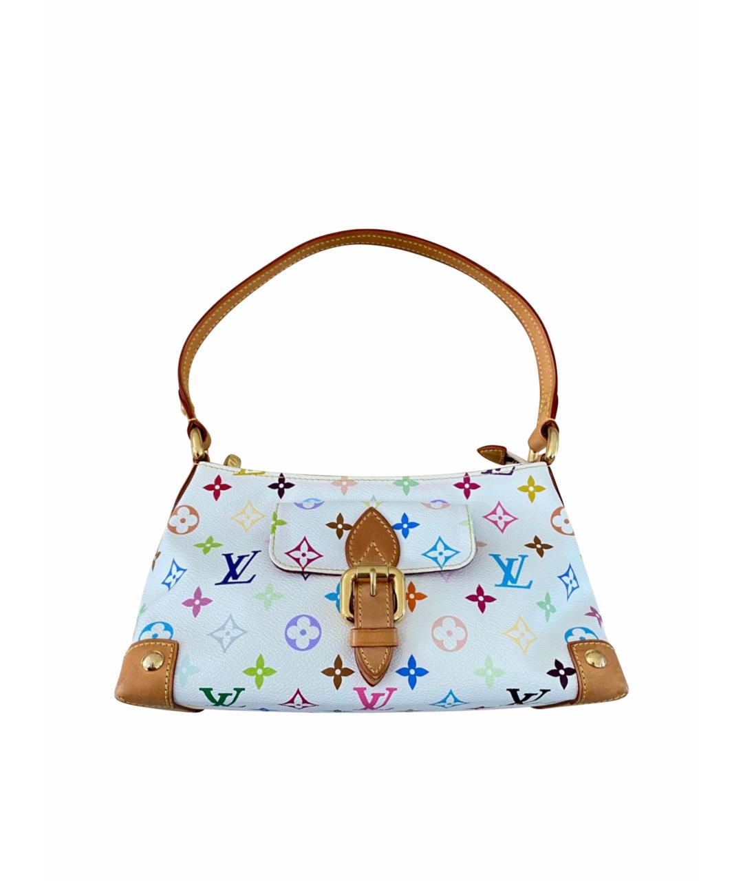 LOUIS VUITTON Белая кожаная сумка через плечо, фото 1