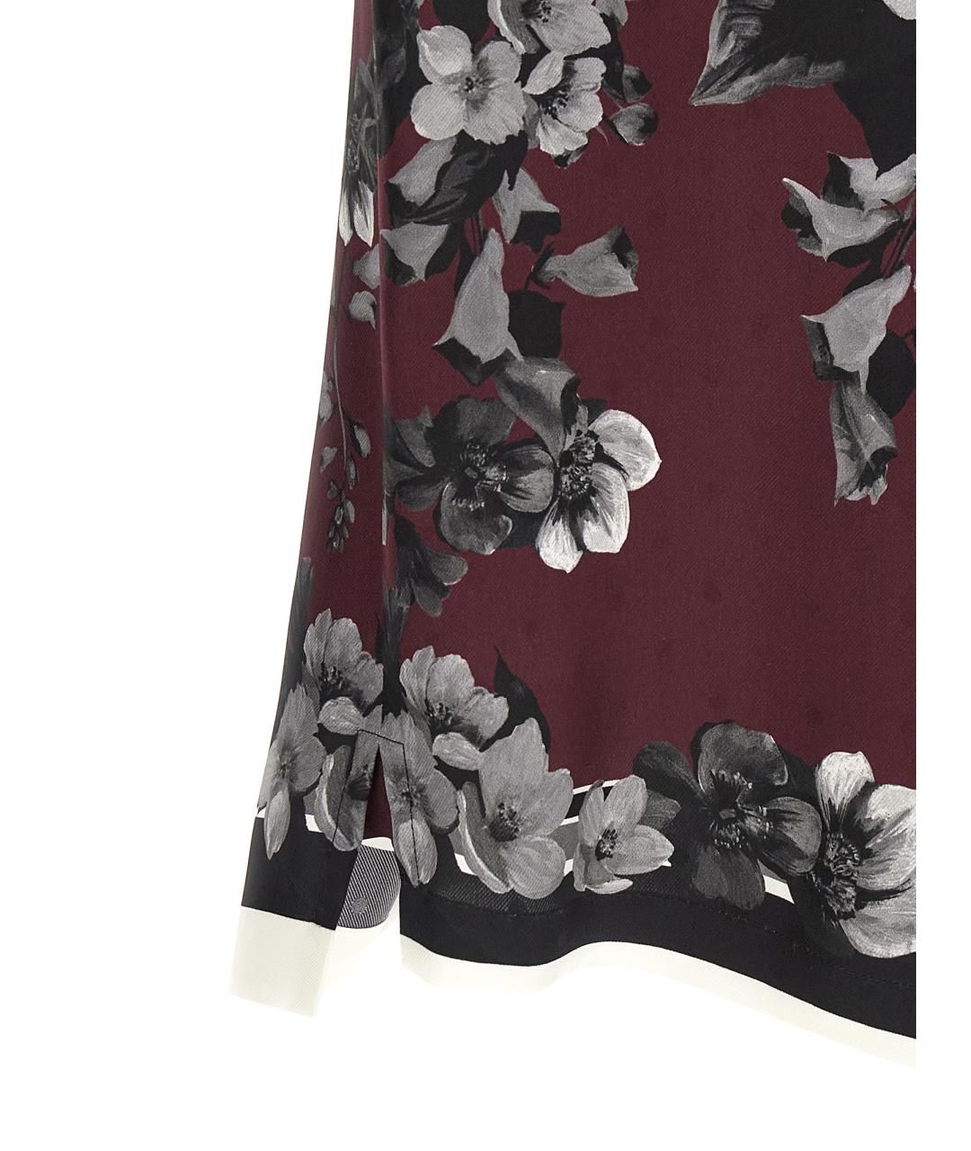 DOLCE&GABBANA Бордовая шелковая кэжуал рубашка, фото 4