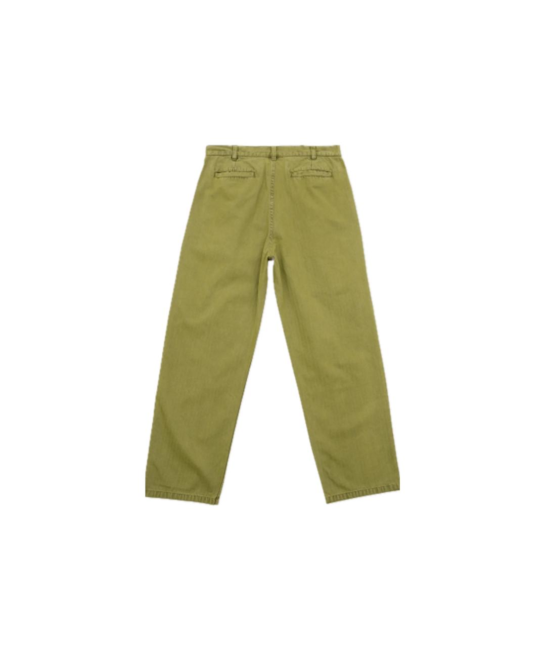Brain Dead Зеленые хлопковые повседневные брюки, фото 2