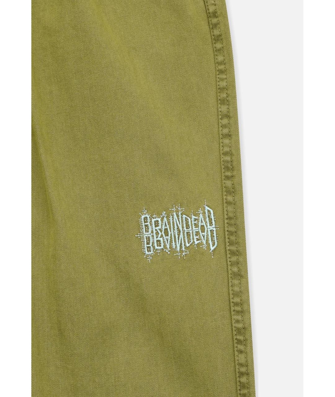 Brain Dead Зеленые хлопковые повседневные брюки, фото 3