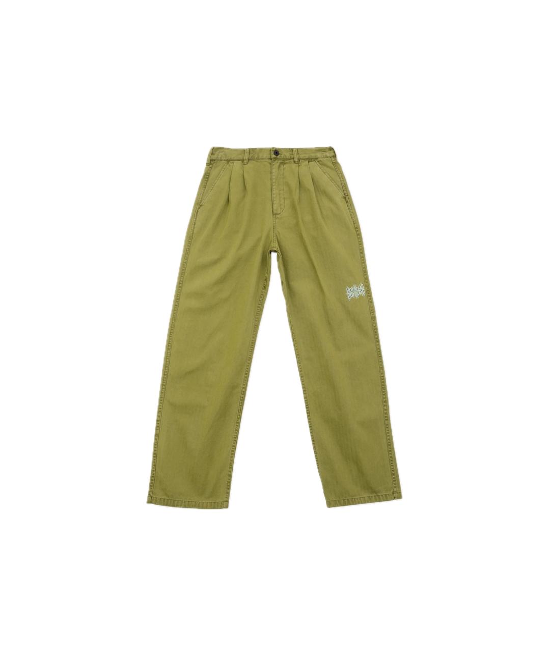 Brain Dead Зеленые хлопковые повседневные брюки, фото 7