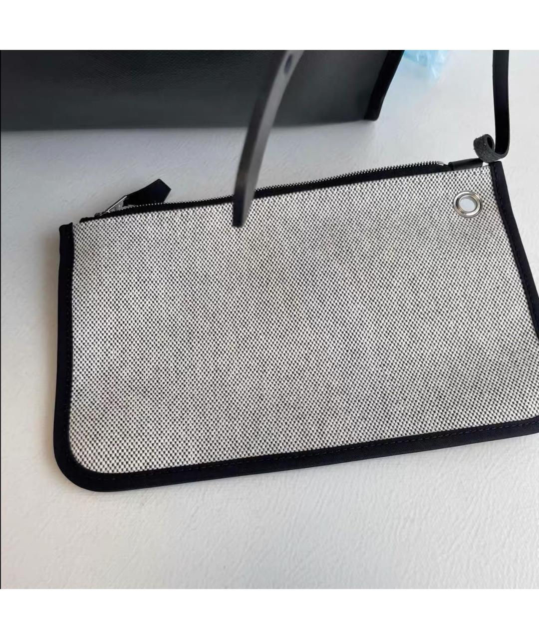 HERMES Черная тканевая сумка через плечо, фото 7