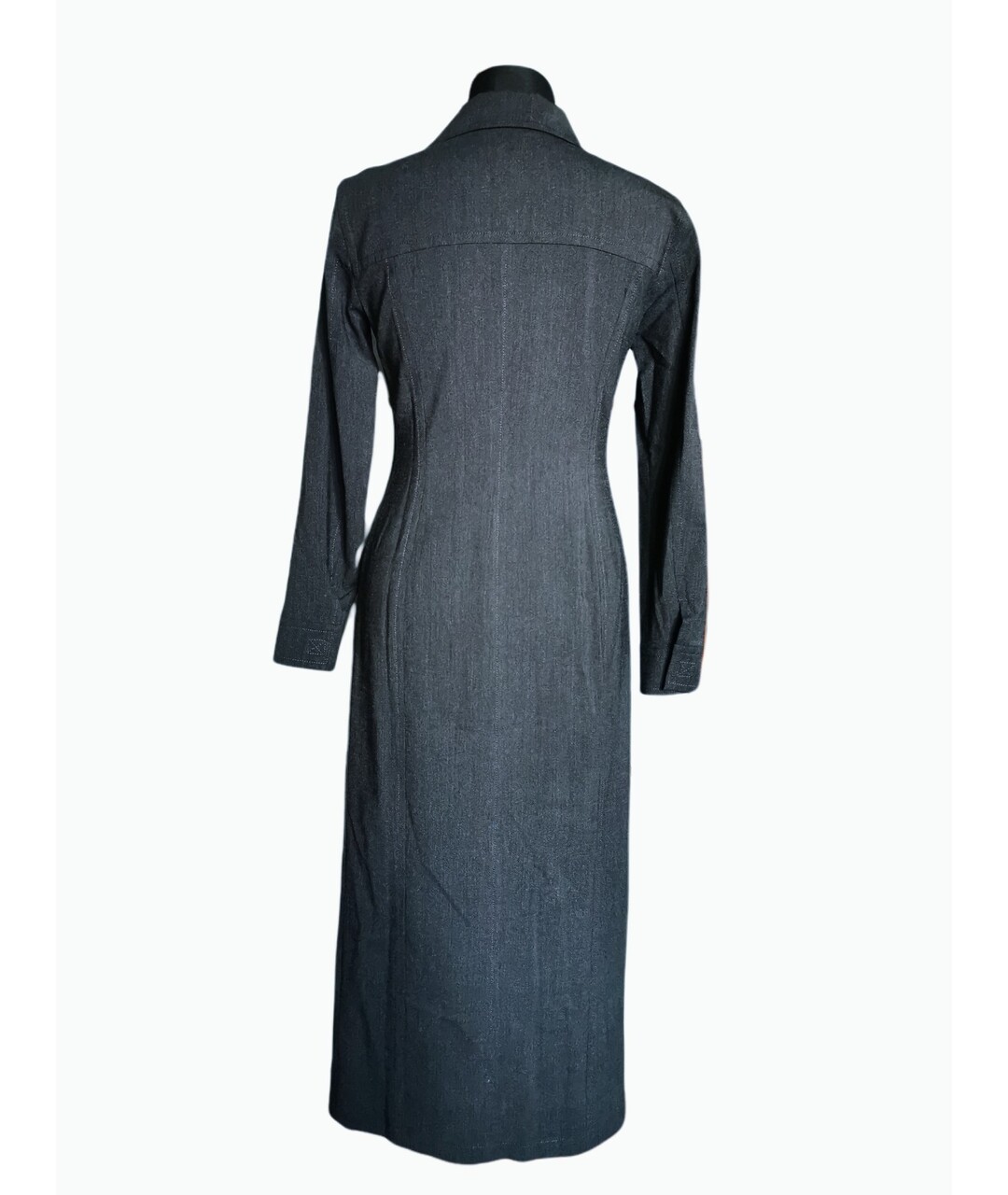 YVES SAINT LAURENT VINTAGE Антрацитовое платье, фото 2