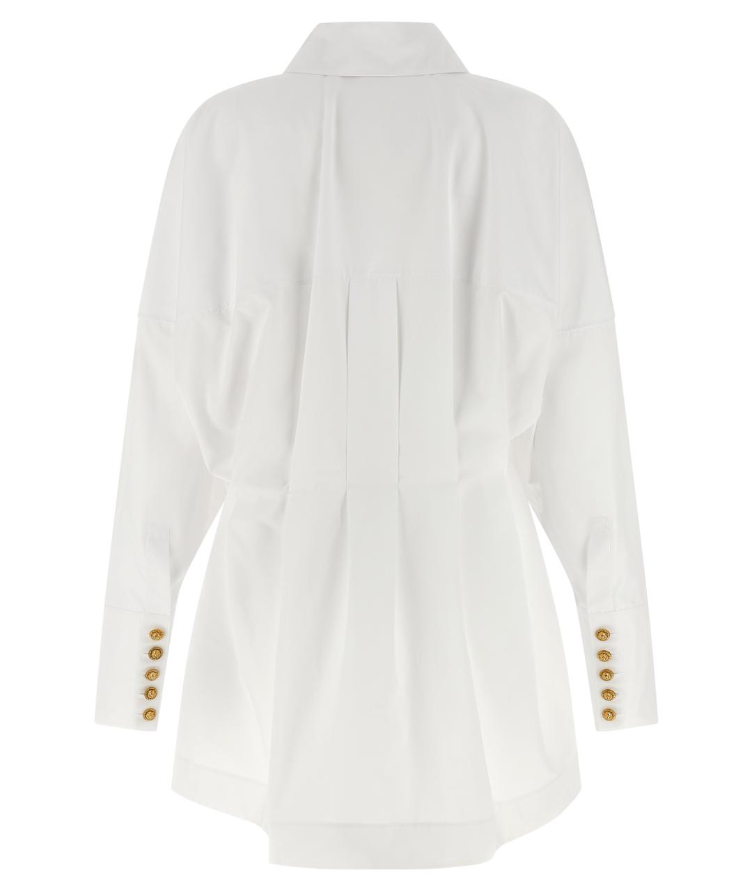 BALMAIN Белое хлопковое повседневное платье, фото 2