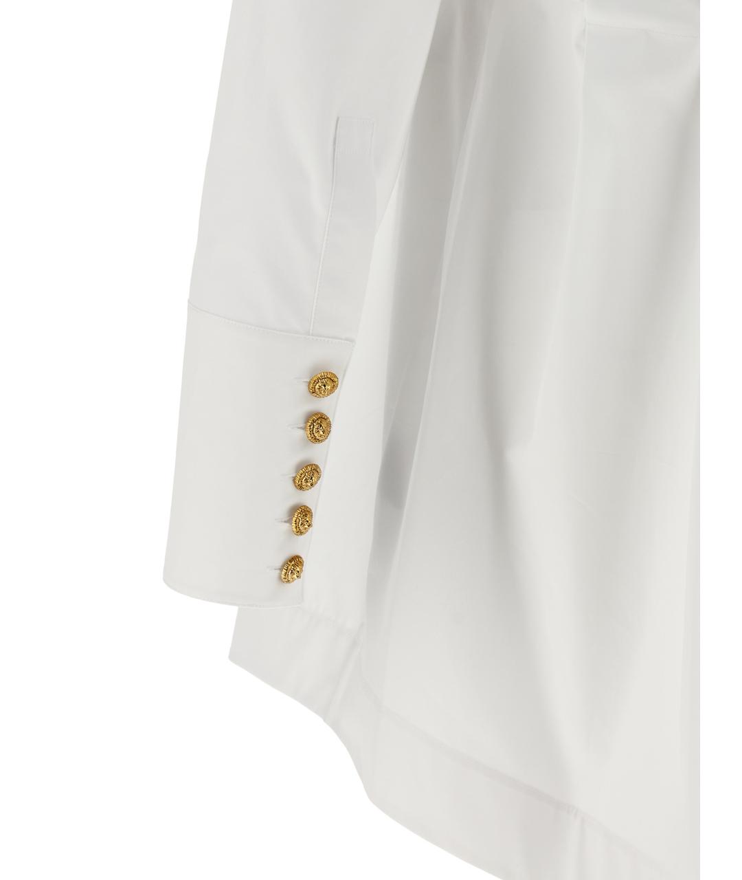 BALMAIN Белое хлопковое повседневное платье, фото 4