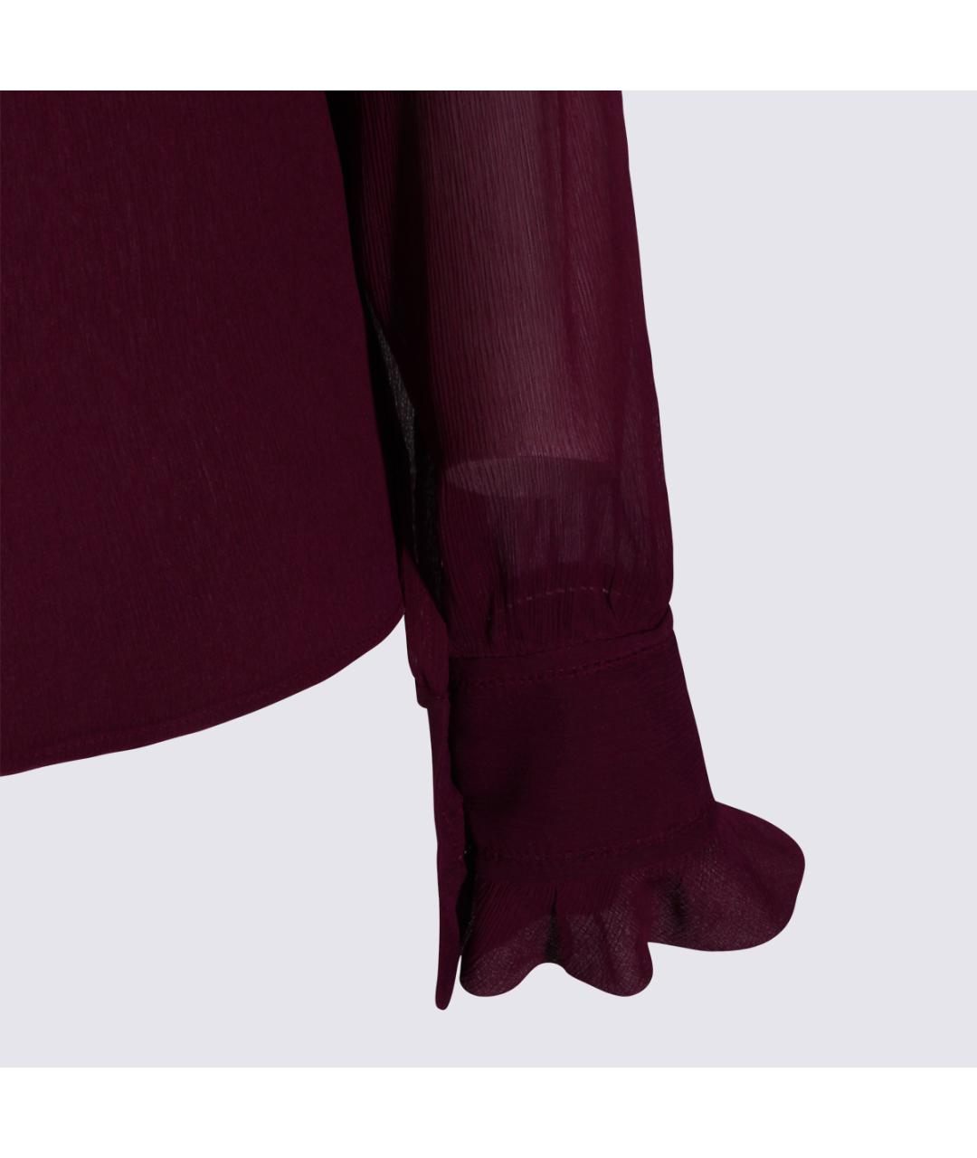 ALBERTA FERRETTI Бордовая блузы, фото 4