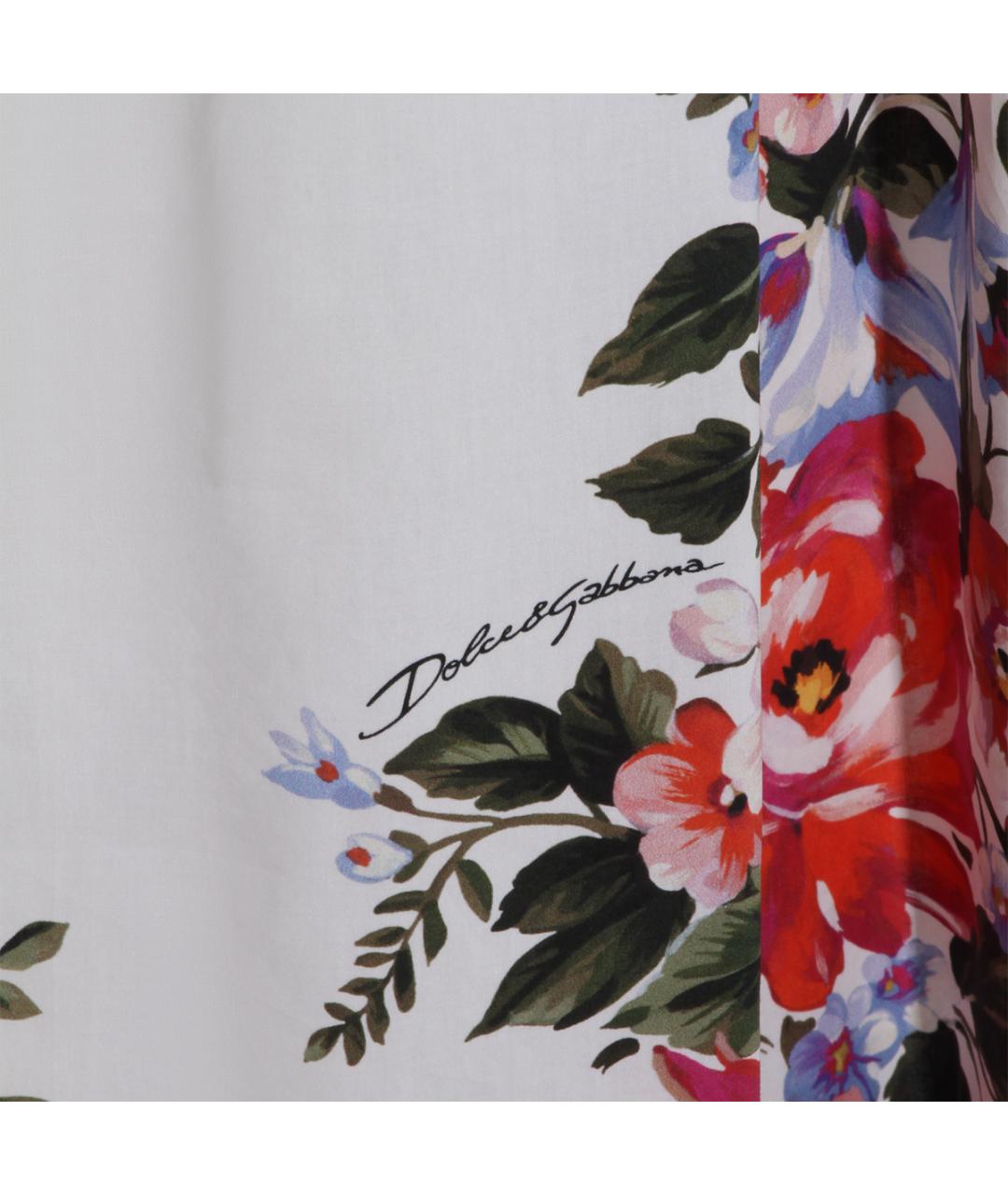 DOLCE&GABBANA Мульти хлопковая юбка макси, фото 3