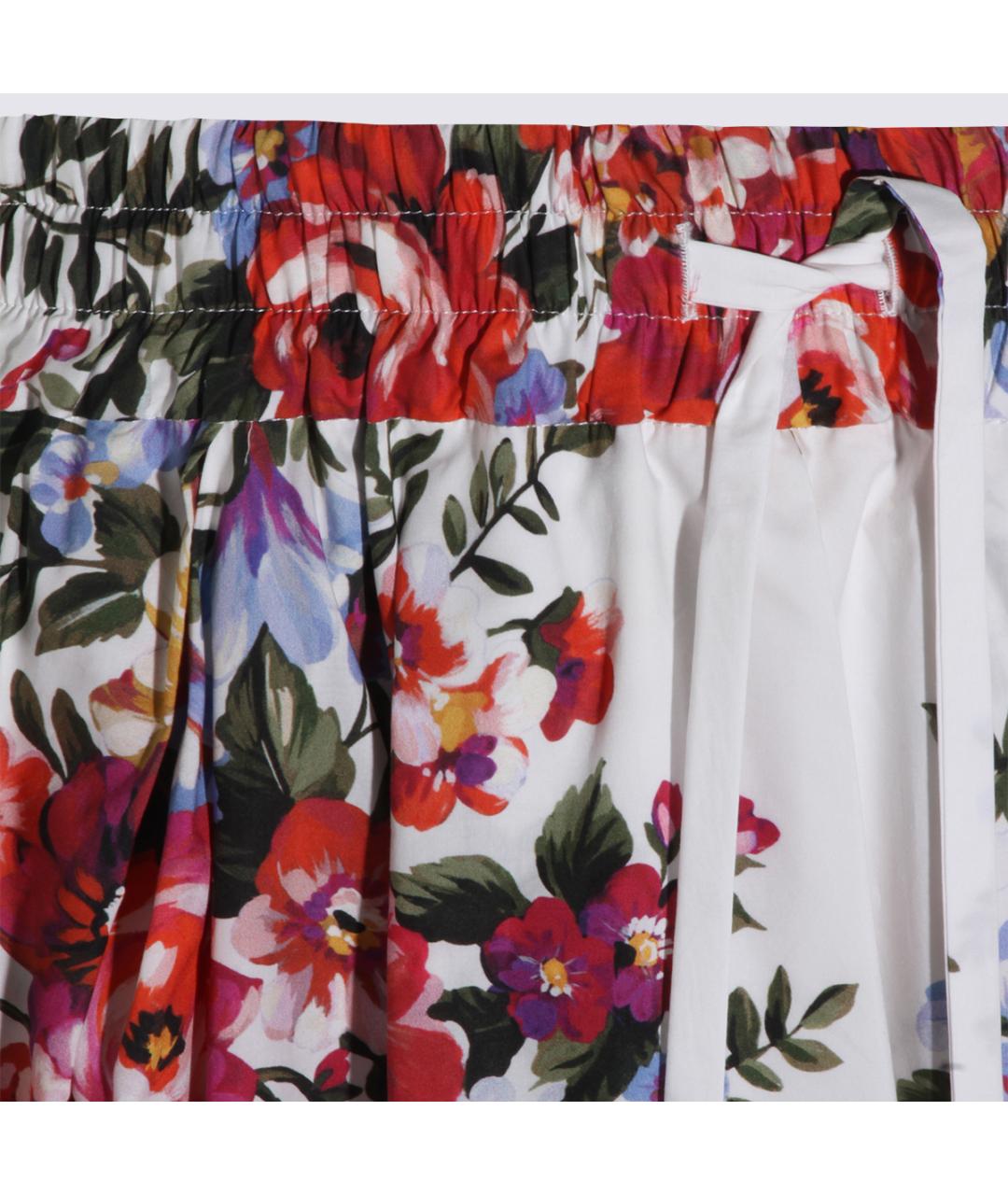 DOLCE&GABBANA Мульти хлопковая юбка макси, фото 4