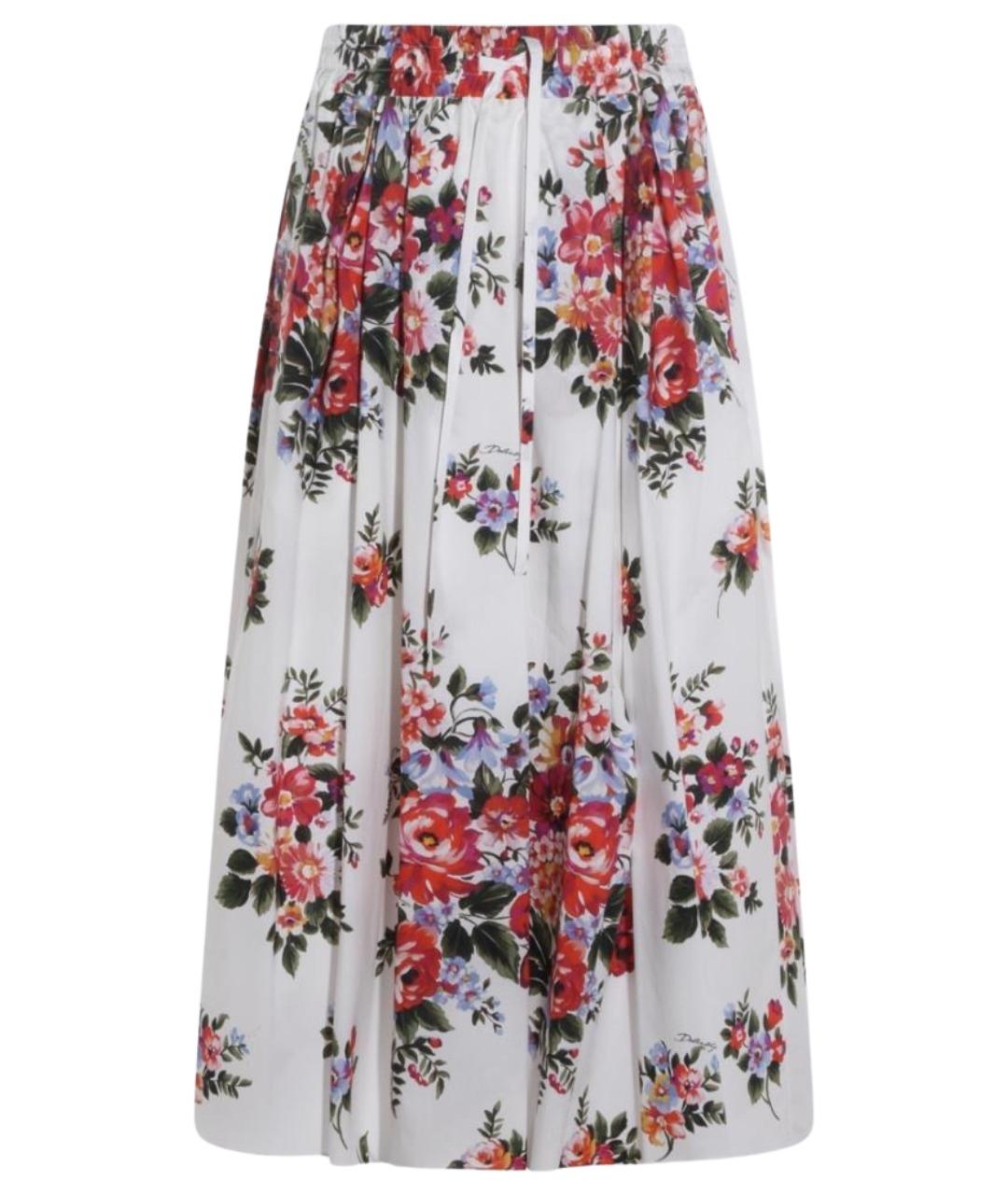 DOLCE&GABBANA Мульти хлопковая юбка макси, фото 1