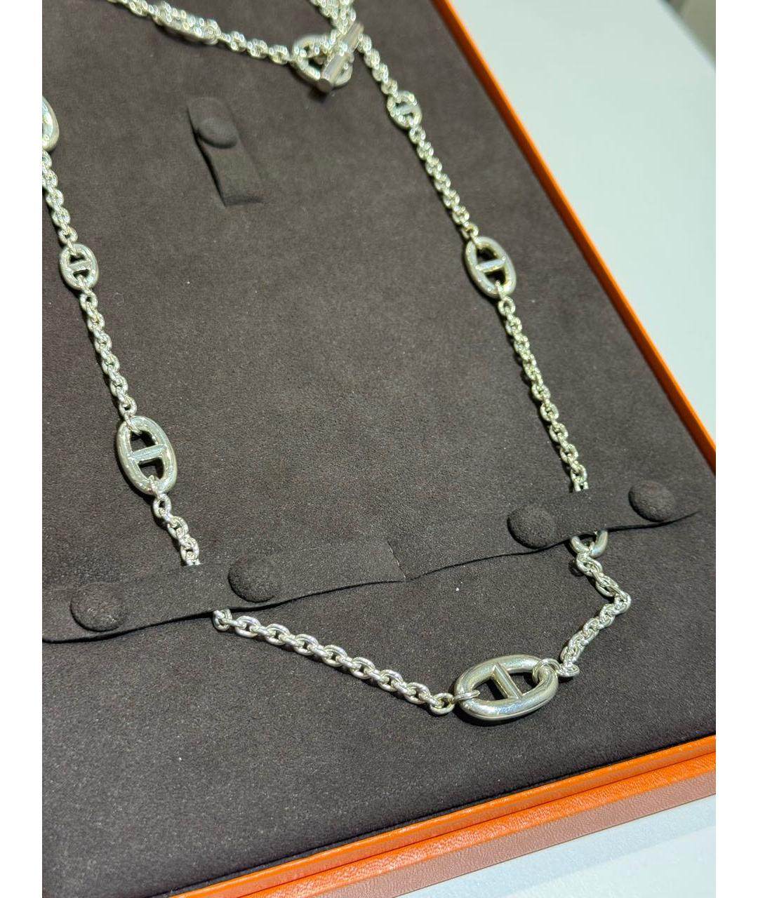 HERMES Серебряная серебряная цепочка, фото 4