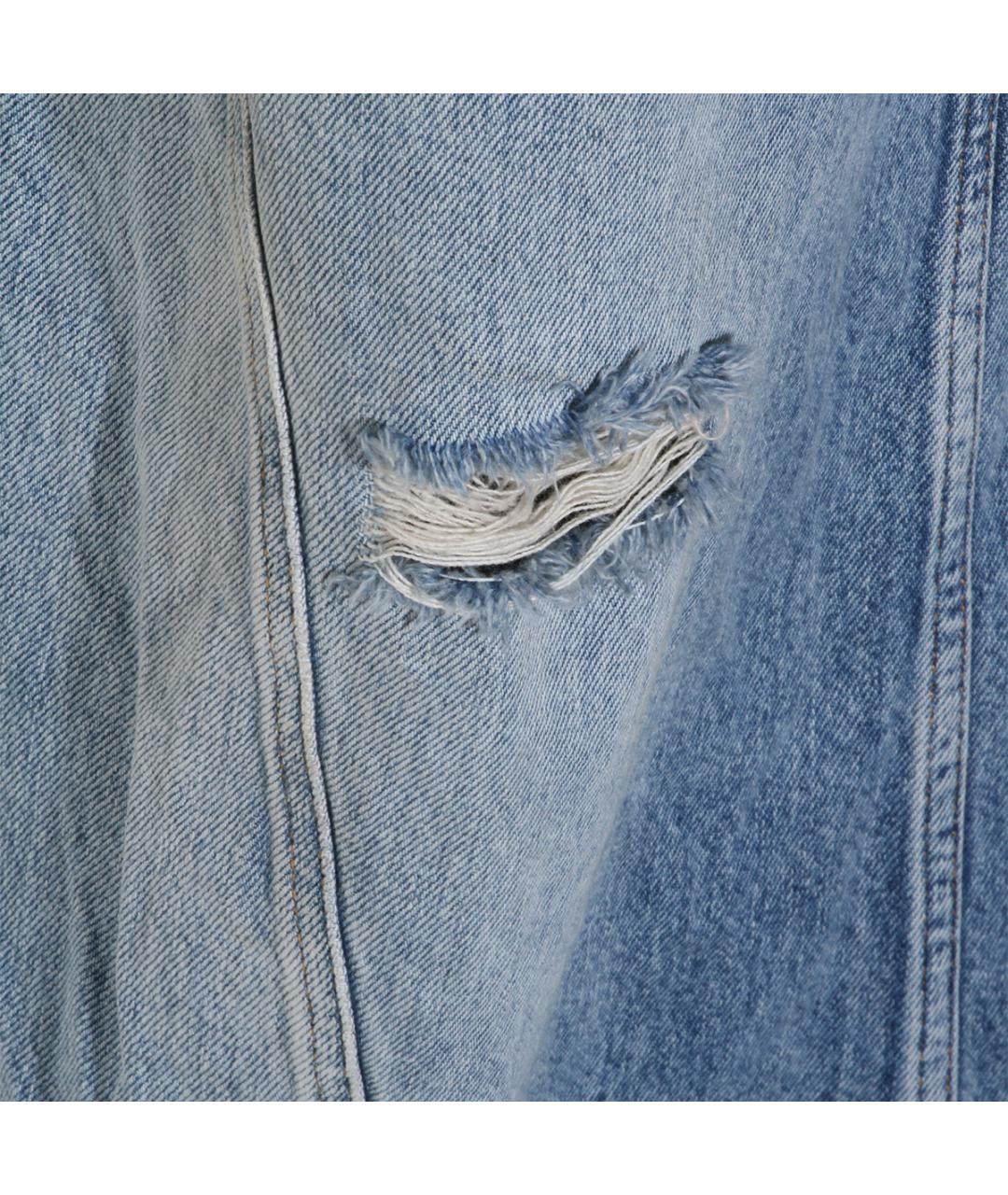 DOLCE&GABBANA Синие хлопковые прямые джинсы, фото 5
