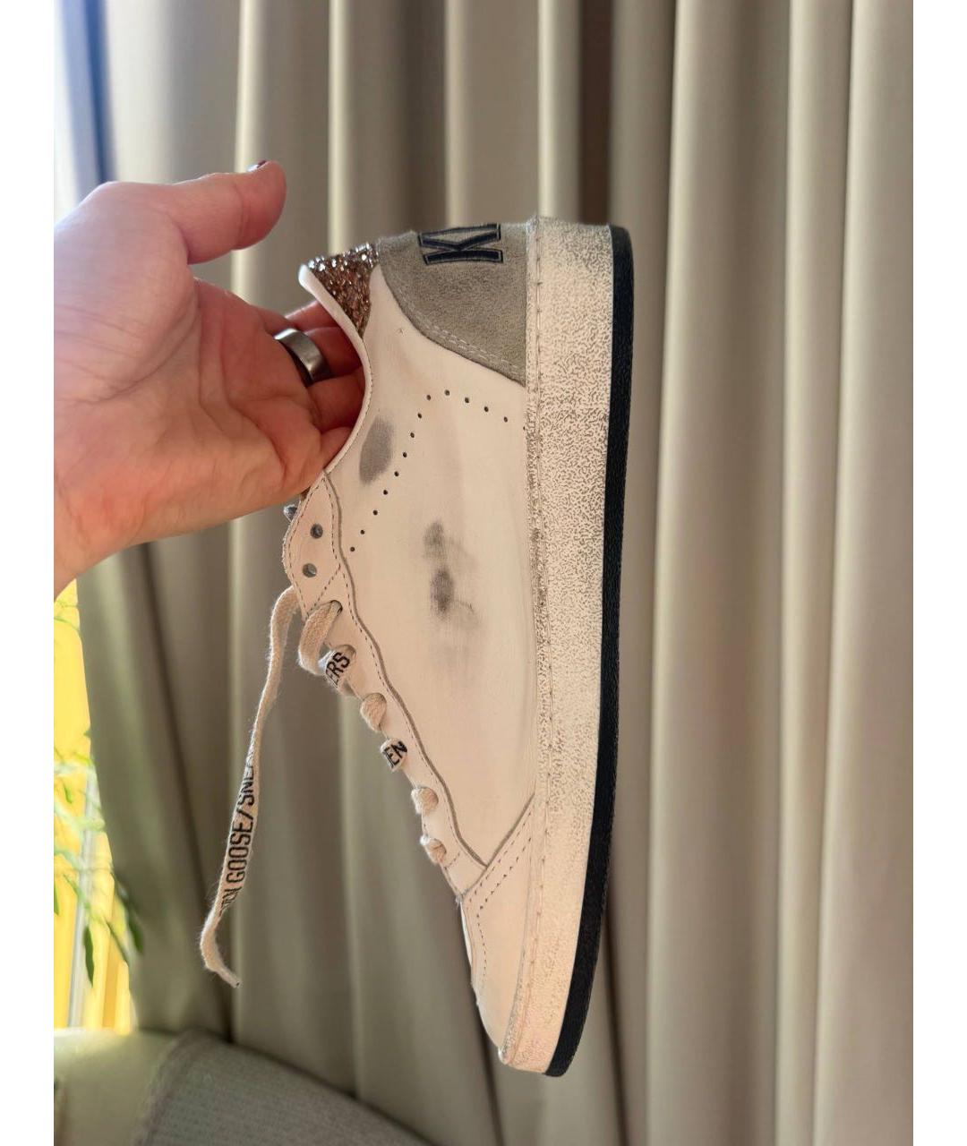 GOLDEN GOOSE DELUXE BRAND Белые кожаные кеды, фото 6