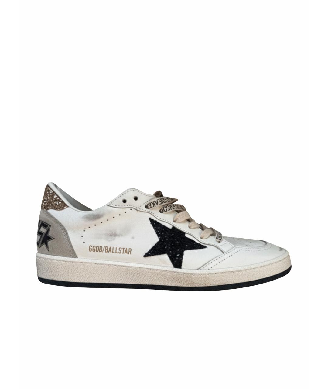 GOLDEN GOOSE DELUXE BRAND Белые кожаные кеды, фото 1