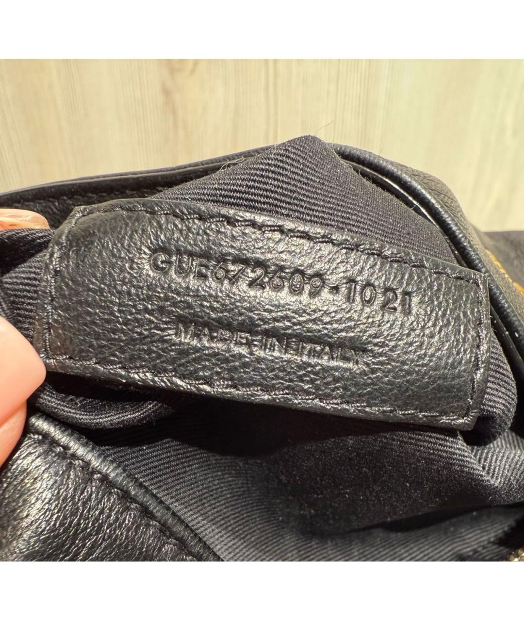 SAINT LAURENT Черный кожаный рюкзак, фото 8