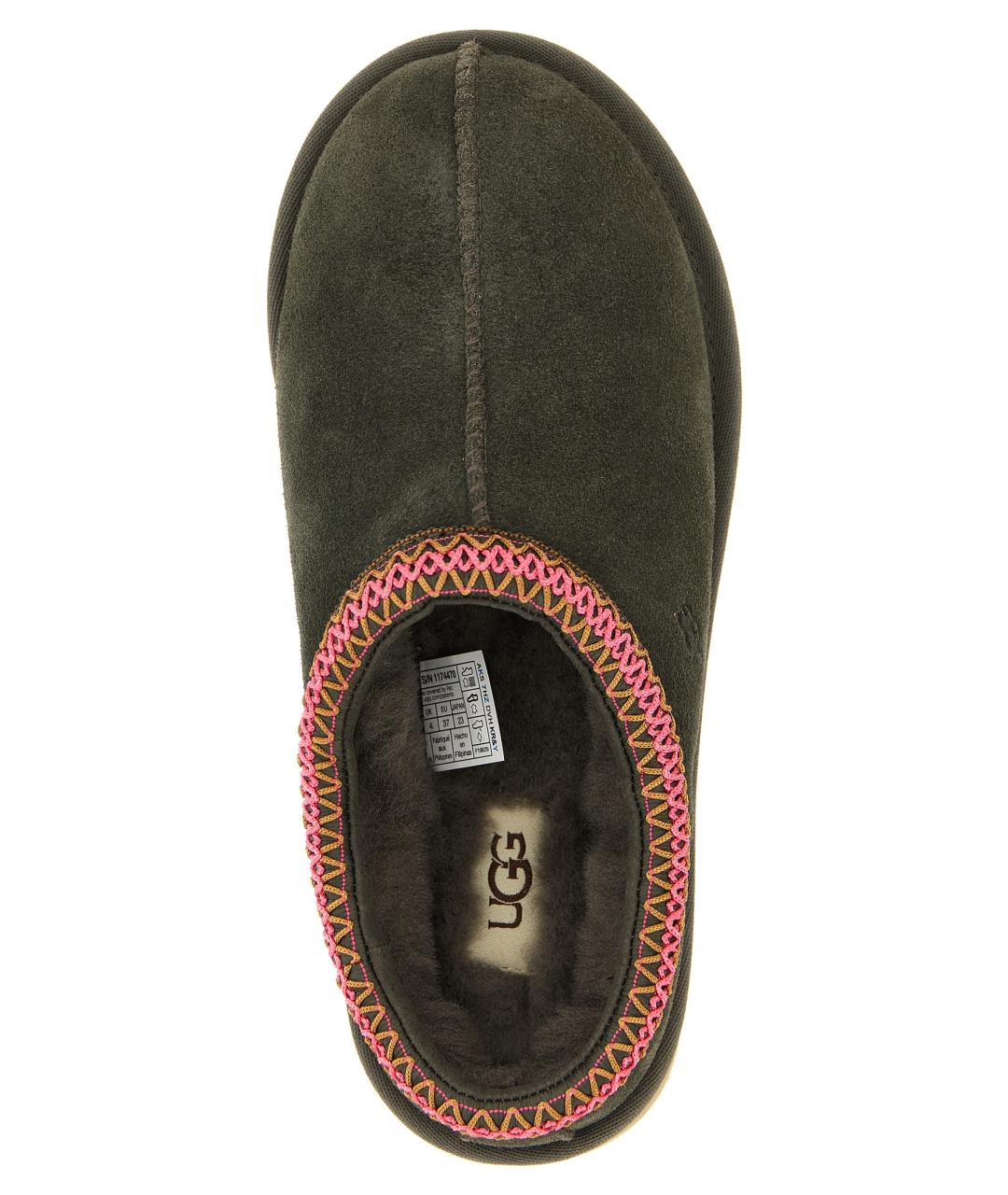 UGG AUSTRALIA Коричневые замшевые сабо, фото 4