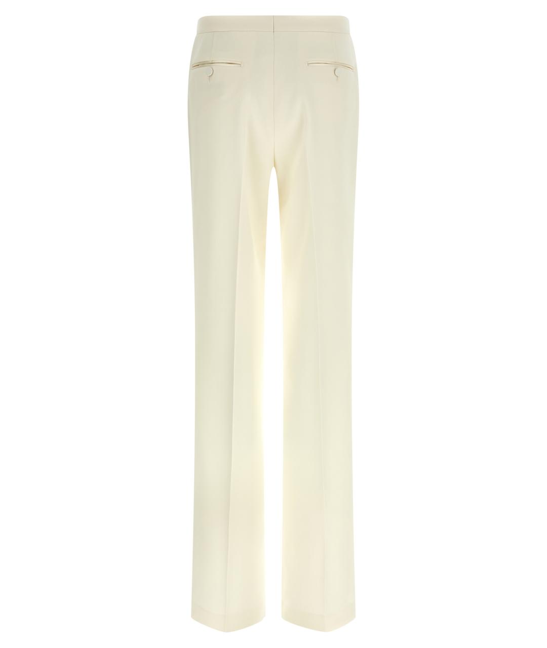 TOM FORD Белые шерстяные прямые брюки, фото 2