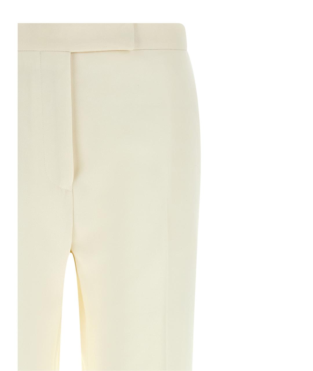 TOM FORD Белые шерстяные прямые брюки, фото 3