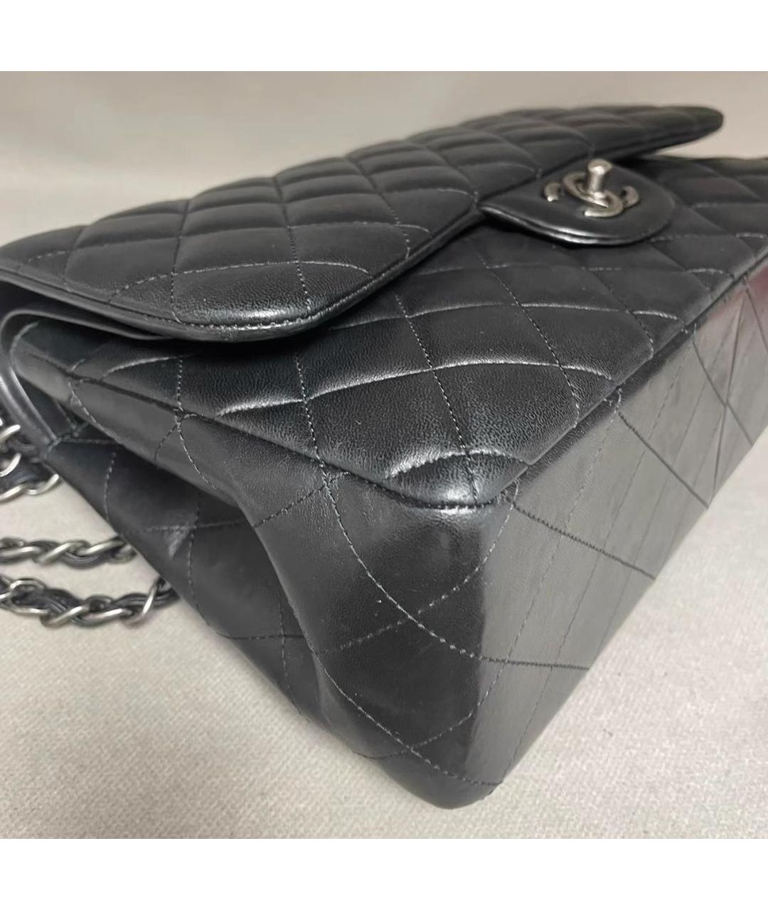 CHANEL Черная кожаная сумка через плечо, фото 3